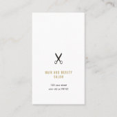 Minimalistisches elegantes Black Imitate Gold Sche Visitenkarte (Vorderseite)