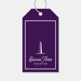 Minimalistisches, elegantes Buenos Aires, Argentin Geschenkanhänger