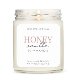 Minimalistisches elegantes Candle Cosmetic-Aufkleb Quadratischer Aufkleber