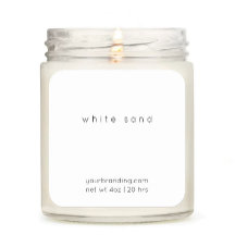 Minimalistisches elegantes Candle Cosmetic-Aufkleb