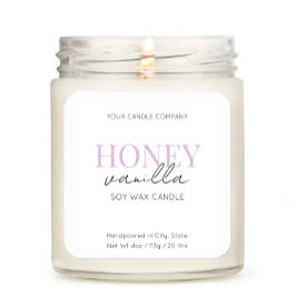 Minimalistisches elegantes Candle Cosmetic-Aufkleb Quadratischer Aufkleber