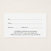 Minimalistisches Elegantes Dark Gray (Rückseite)