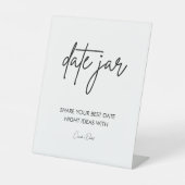 Minimalistisches Elegantes Date Jar Ideen Untersch Sockelschild (Vorderseite)