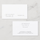 Minimalistisches elegantes Design Beruflich Geschm Visitenkarte (Vorne/Hinten)