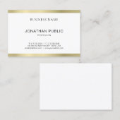 Minimalistisches elegantes Design Beruflich Schlic Visitenkarte (Vorne/Hinten)