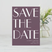 Minimalistisches Elegantes Design Foto Save The Date (Stehend Vorderseite)