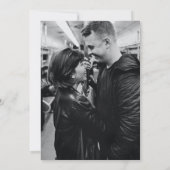 Minimalistisches Elegantes Design Foto Save The Date (Rückseite)