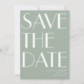 Minimalistisches Elegantes Design Foto Save The Date (Vorderseite)