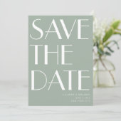 Minimalistisches Elegantes Design Foto Save The Date (Stehend Vorderseite)