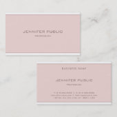 Minimalistisches elegantes Design Modernes, Schlic Visitenkarte (Vorne/Hinten)