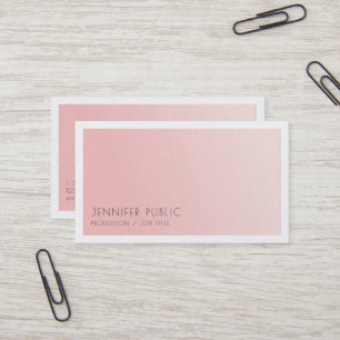 Minimalistisches elegantes Design Trendy Blush Pin Visitenkarte