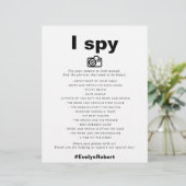 Minimalistisches elegantes Formal I Spy Wedding Ga (Stehend Vorderseite)
