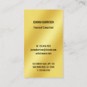 Minimalistisches Elegantes Foto der modernen schic Visitenkarte (Rückseite)