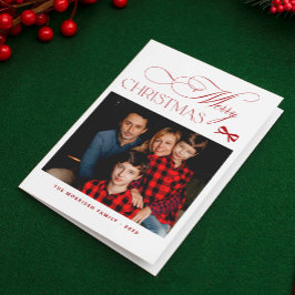 Minimalistisches elegantes Foto Frohe Weihnachten