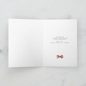 Minimalistisches elegantes Foto Frohe Weihnachten (Innenseite)