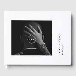 Minimalistisches elegantes Foto Save the Date Einl Gästebuch