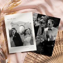 Minimalistisches elegantes Foto Save the Date