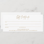 Minimalistisches elegantes Gold Modernes Geschenkg (Vorne/Hinten)