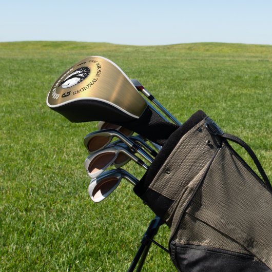 Minimalistisches elegantes Goldschmieddesign Golf Headcover (In SItu)