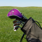 Minimalistisches elegantes Golf Monogram Design Headcover (In SItu)