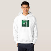 Minimalistisches elegantes Golf Monogram Design Hoodie (Vorne ganz)