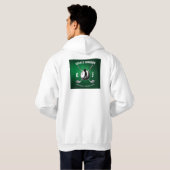 Minimalistisches elegantes Golf Monogram Design Hoodie (Schwarz voll)