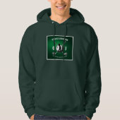 Minimalistisches elegantes Golf Monogram Design Hoodie (Vorderseite)