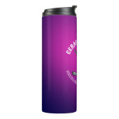 Minimalistisches elegantes Golf Monogram Design Thermosbecher (Nach links gedreht)