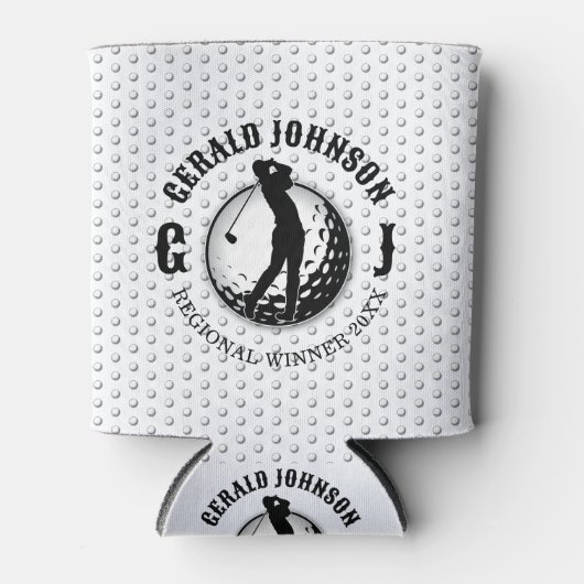 Minimalistisches elegantes Golfdesign Dosenkühler (Vorderseite)