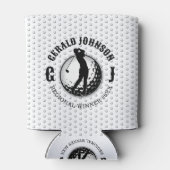 Minimalistisches elegantes Golfdesign Dosenkühler (Rückseite)