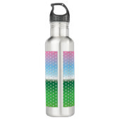 Minimalistisches elegantes Golfdesign Edelstahlflasche (Rückseite)