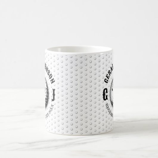 Minimalistisches elegantes Golfdesign Kaffeetasse (Mittel)