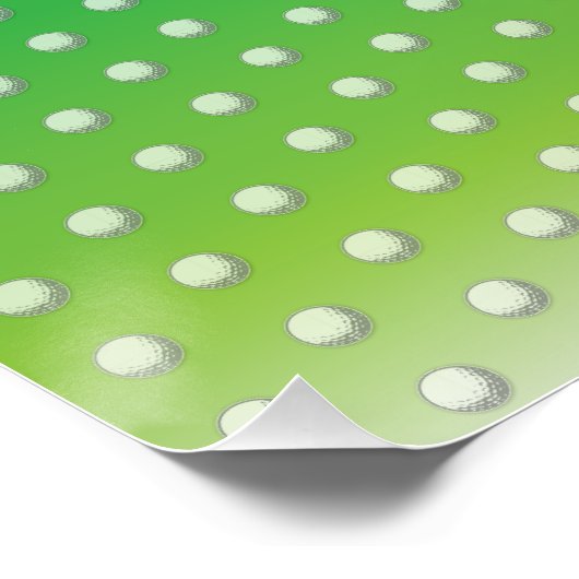 Minimalistisches elegantes Golfdesign Poster (Ecke)