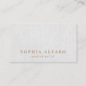 Minimalistisches Elegantes Gray Beauty Beruflich Visitenkarte (Vorderseite)