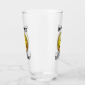 Minimalistisches Elegantes Happy Golfer Design Glas (Rechts)
