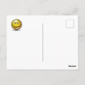 Minimalistisches Elegantes Happy Golfer Design Postkarte (Rückseite)