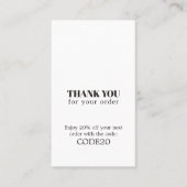 Minimalistisches elegantes Imitat Gold Heart Shop Rabattkarte (Vorderseite)