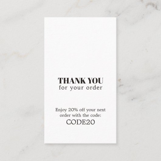 Minimalistisches elegantes Imitat Gold Heart Shop Rabattkarte (Vorderseite)