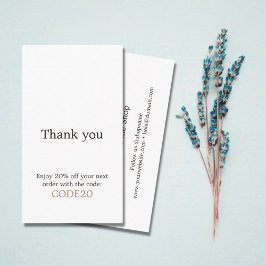 Minimalistisches elegantes Imitat Gold Heart Shop Rabattkarte