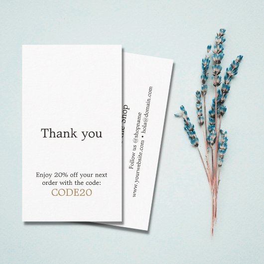 Minimalistisches elegantes Imitat Gold Heart Shop Rabattkarte