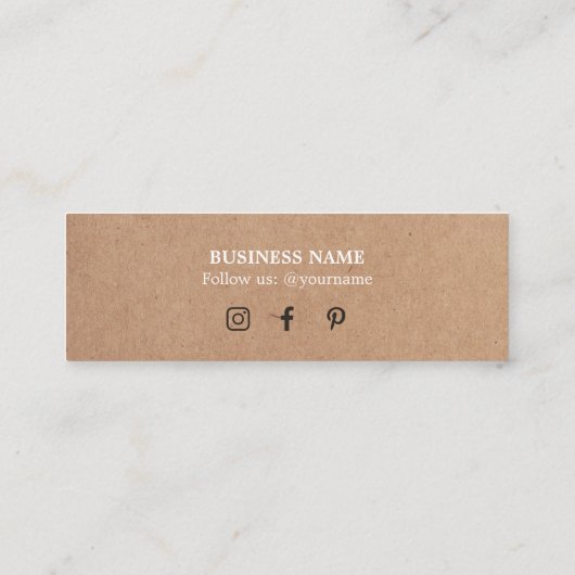 Minimalistisches elegantes Kraftwerk Weiß Vielen D Mini Visitenkarte (Rückseite)