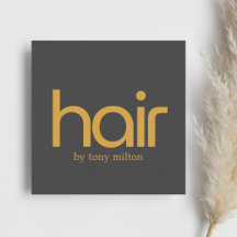 Minimalistisches Elegantes kühnes Golden Dark Gray