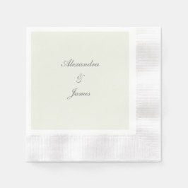 Minimalistisches elegantes Papiervorlage Napkin Serviette