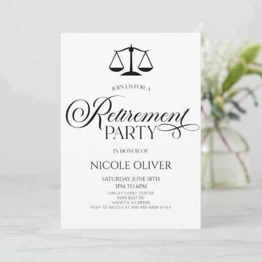 Minimalistisches elegantes Party für die Skalierun Einladung (Stehend Vorderseite)