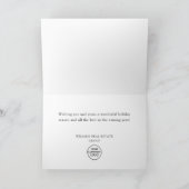 Minimalistisches Elegantes Pine Tree Weihnachten (Innenseite)