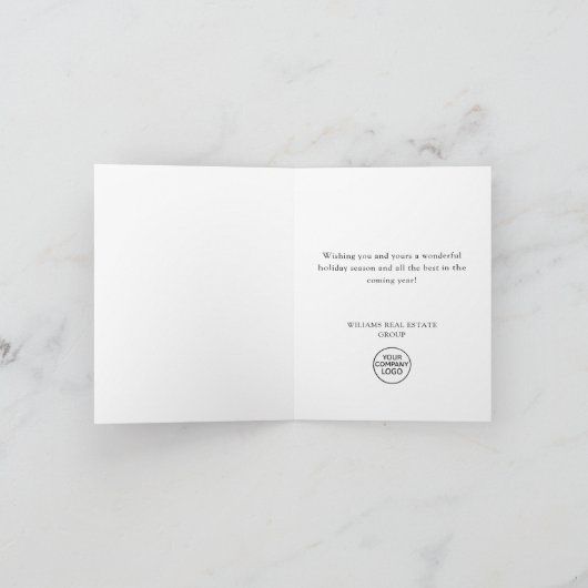 Minimalistisches Elegantes Pine Tree Weihnachten (Innenseite)