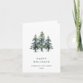 Minimalistisches Elegantes Pine Tree Weihnachten (Vorderseite)