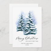 Minimalistisches Elegantes Pine Tree Weihnachten G (Vorne/Hinten)