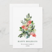 Minimalistisches Elegantes Pine Tree Weihnachten G (Vorne/Hinten)