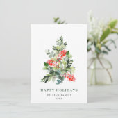 Minimalistisches Elegantes Pine Tree Weihnachten G (Stehend Vorderseite)